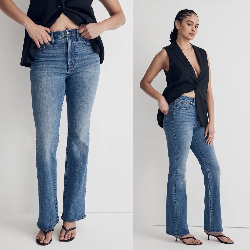 Madewell 11" High Rise Skinny Flare Jeans Fairson Wash size 32 - Picture 15 of 16